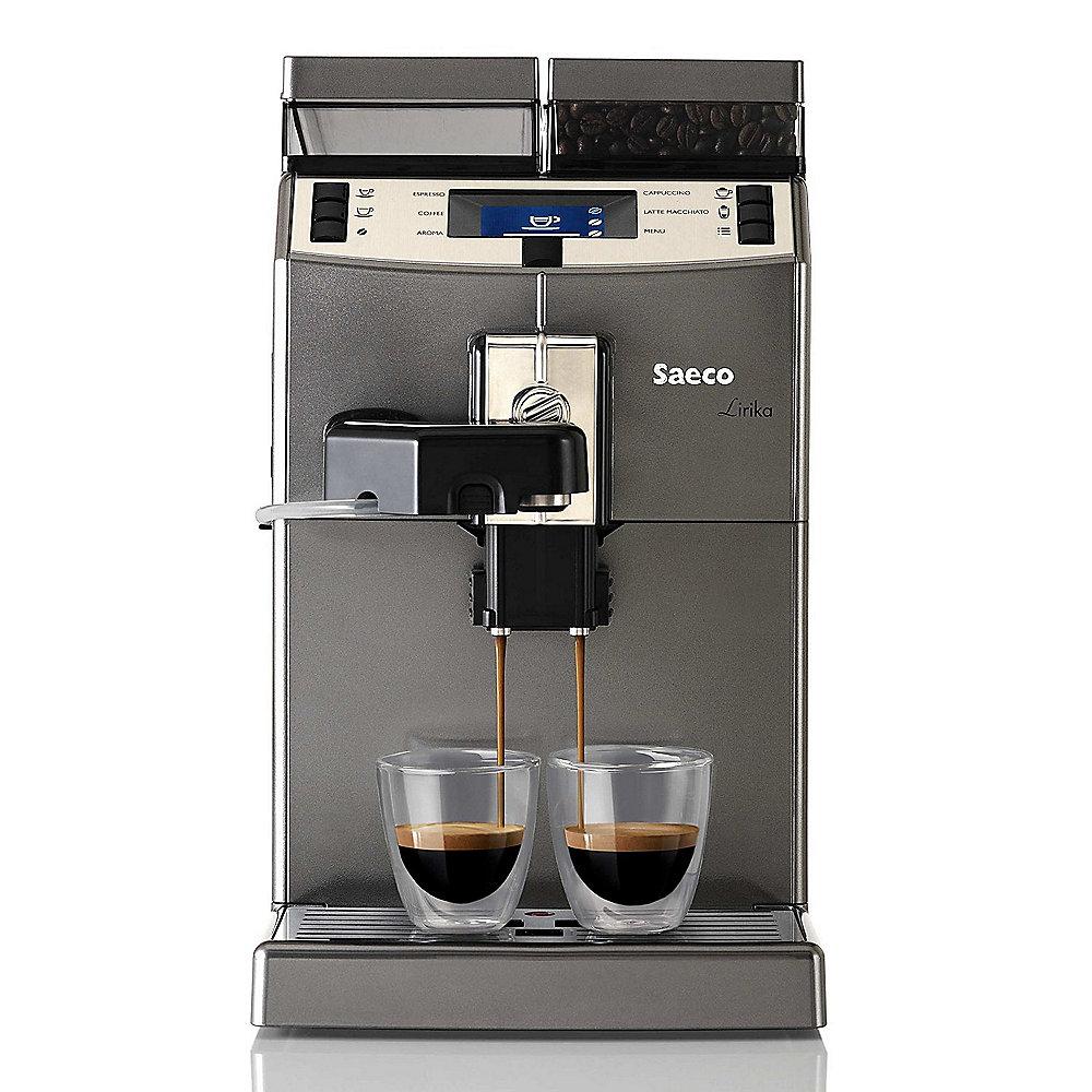 Saeco 10004768 Lirika One Touch Cappuccino Kaffeevollautomat Titan