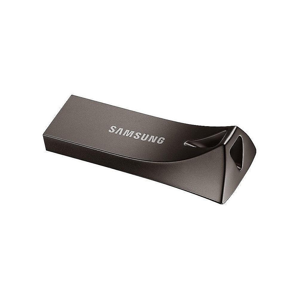 Samsung BAR Plus 128GB Flash Drive 3.1 USB Stick Metallgehäuse grau, Samsung, BAR, Plus, 128GB, Flash, Drive, 3.1, USB, Stick, Metallgehäuse, grau