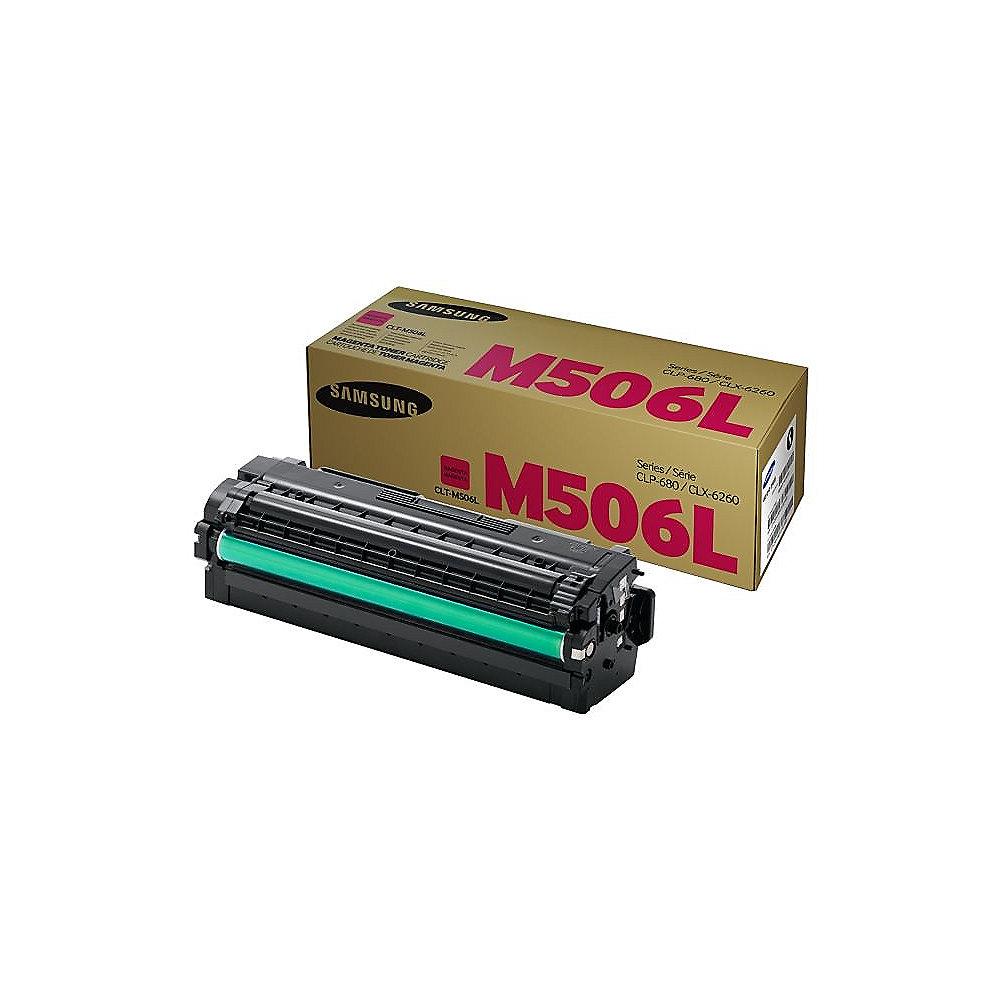 Samsung CLT-M506L Toner magenta hohe Kapazität 3.500 S., Samsung, CLT-M506L, Toner, magenta, hohe, Kapazität, 3.500, S.