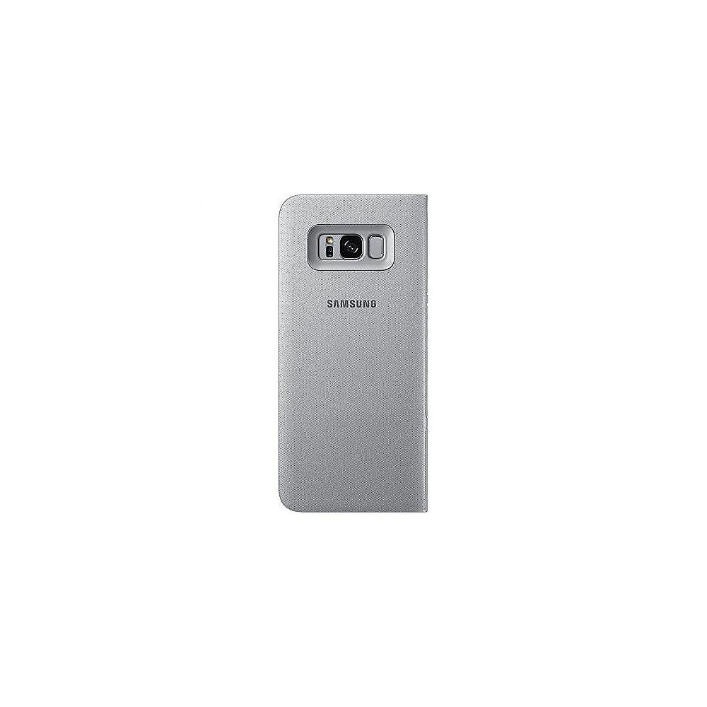 Samsung EF-NG955 LED View Cover für Galaxy S8  silber