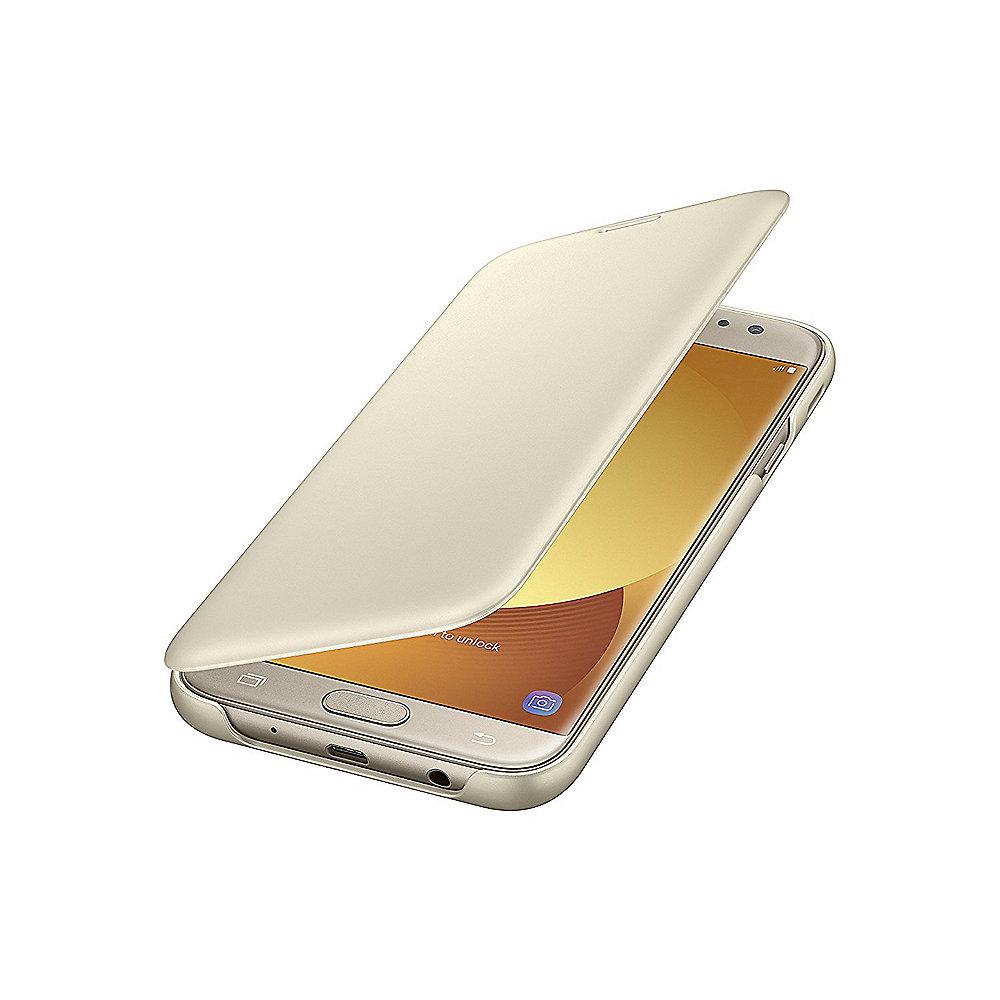 Samsung EF-WJ730 Wallet Cover für Galaxy J7 (2017) gold