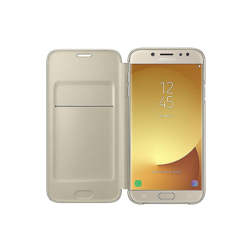 Samsung EF-WJ730 Wallet Cover für Galaxy J7 (2017) gold