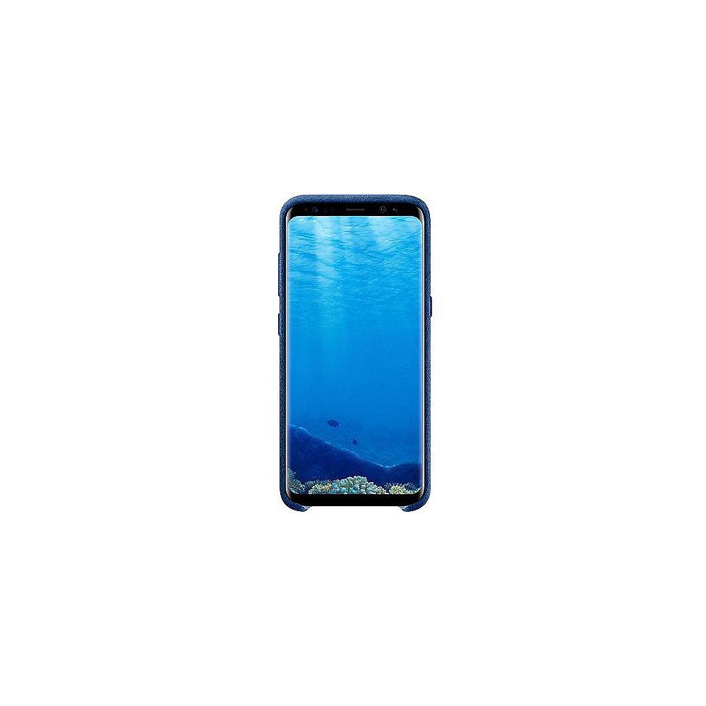 Samsung EF-XG955 Alcantara Cover für Galaxy S8  blau, Samsung, EF-XG955, Alcantara, Cover, Galaxy, S8, blau