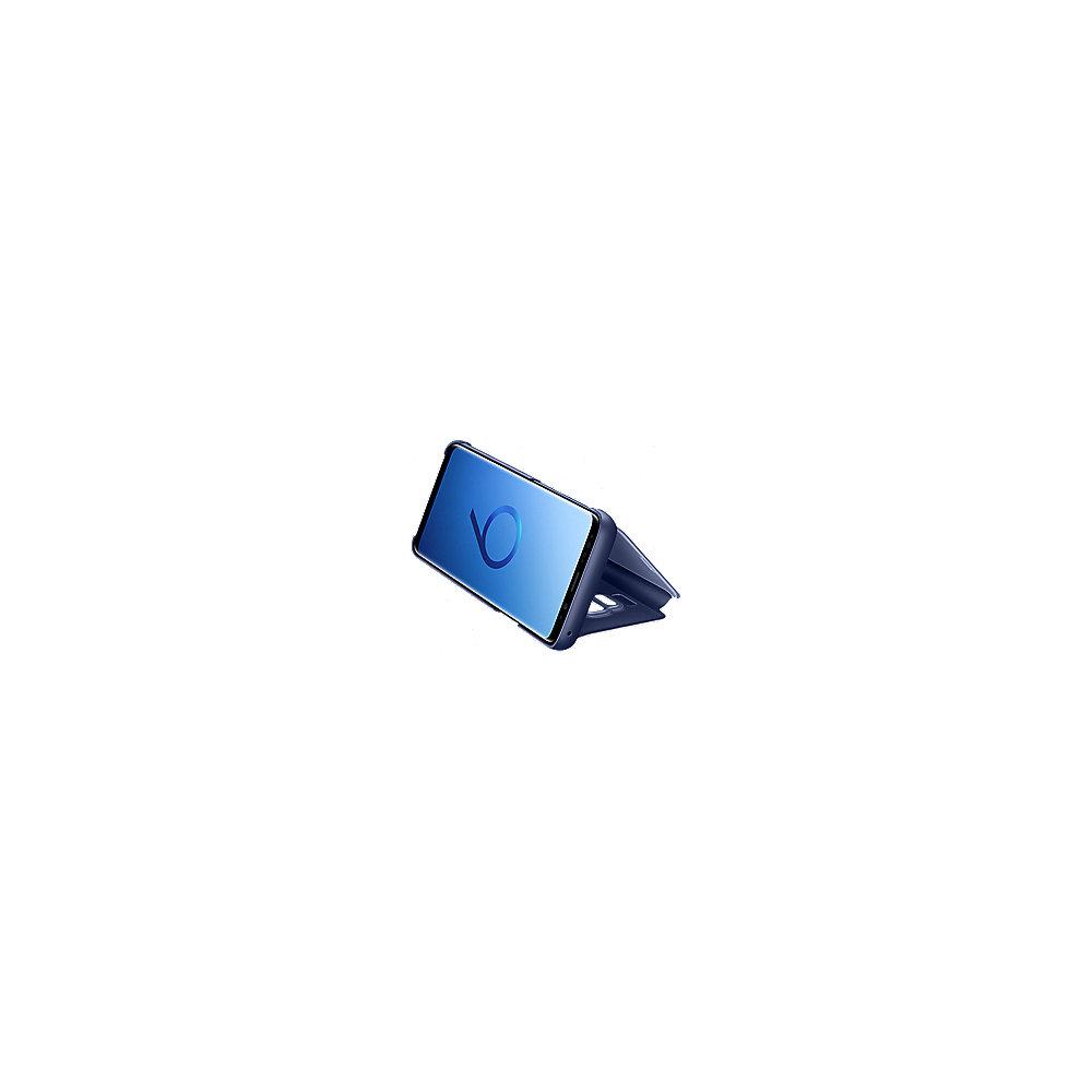 Samsung EF-ZG960 Clear View Standing Cover für Galaxy S9 blau