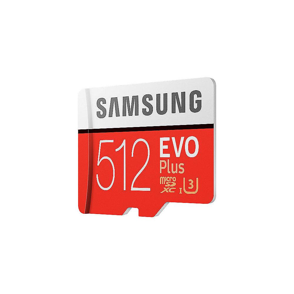 Samsung Evo Plus 512 GB microSDXC Speicherkarte (100 MB/s, Class 10, UHS-I, U3)