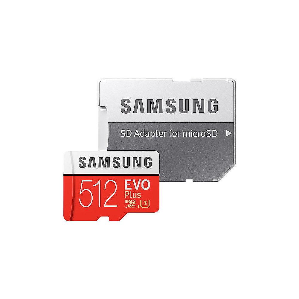 Samsung Evo Plus 512 GB microSDXC Speicherkarte (100 MB/s, Class 10, UHS-I, U3), Samsung, Evo, Plus, 512, GB, microSDXC, Speicherkarte, 100, MB/s, Class, 10, UHS-I, U3,