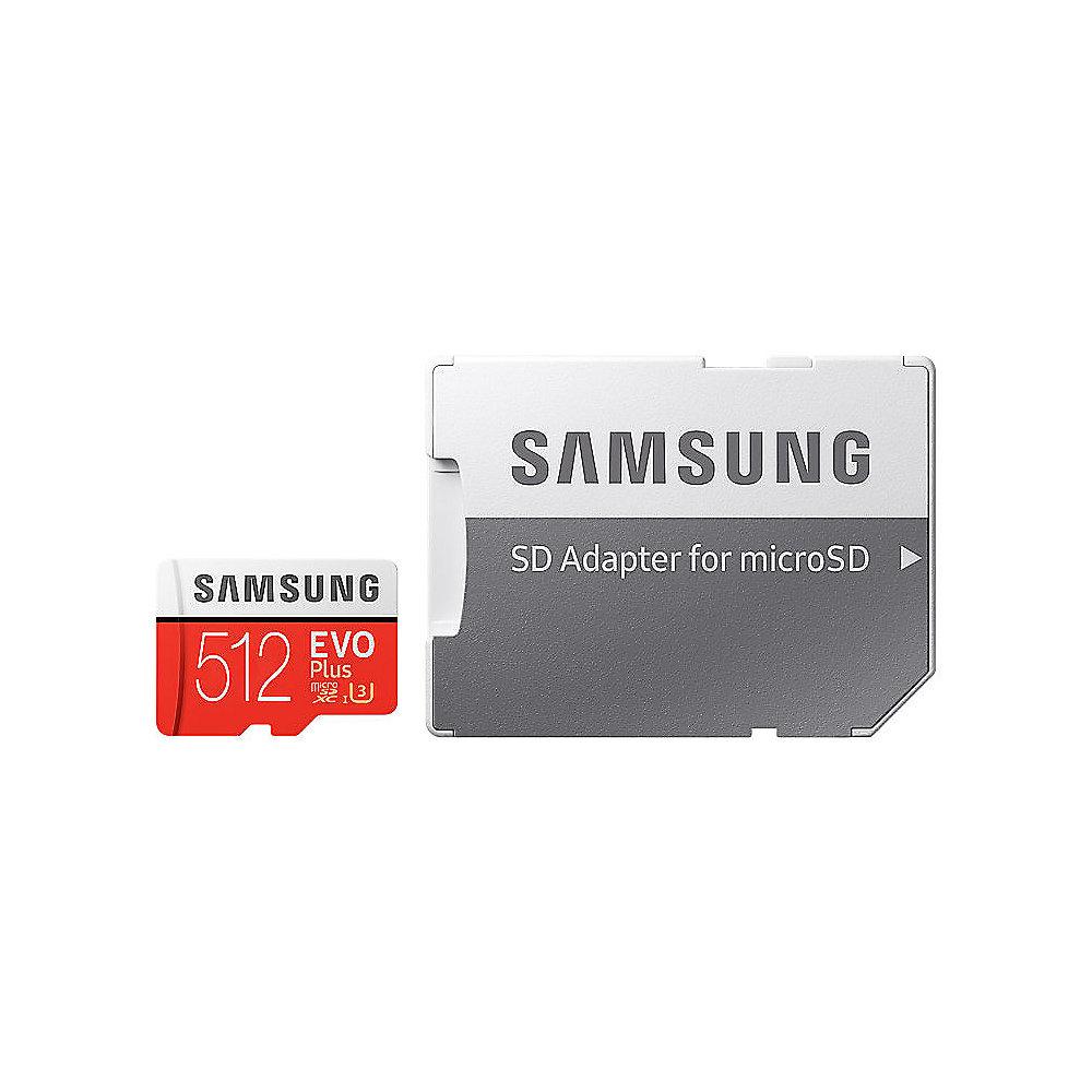 Samsung Evo Plus 512 GB microSDXC Speicherkarte (100 MB/s, Class 10, UHS-I, U3)