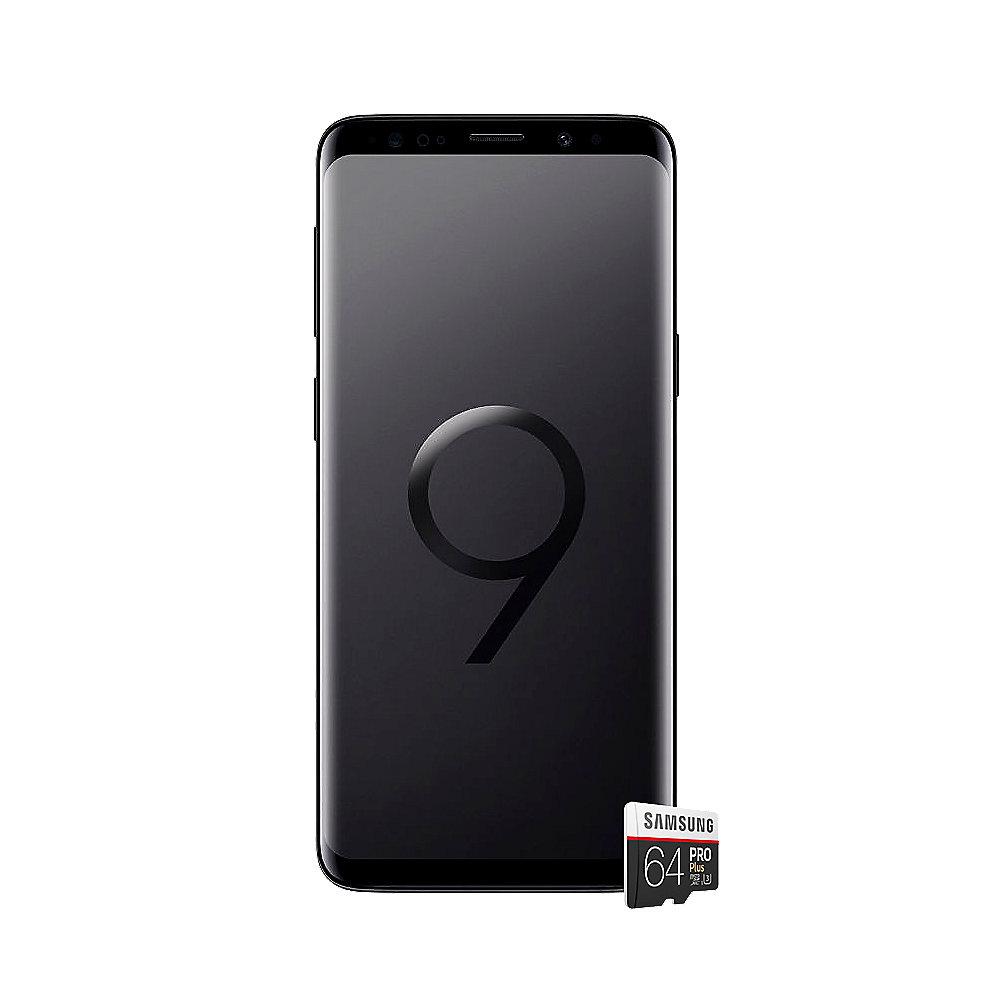 Samsung GALAXY S9 DUOS midnight black G960F inkl. 64GB Evo Plus microSDXC