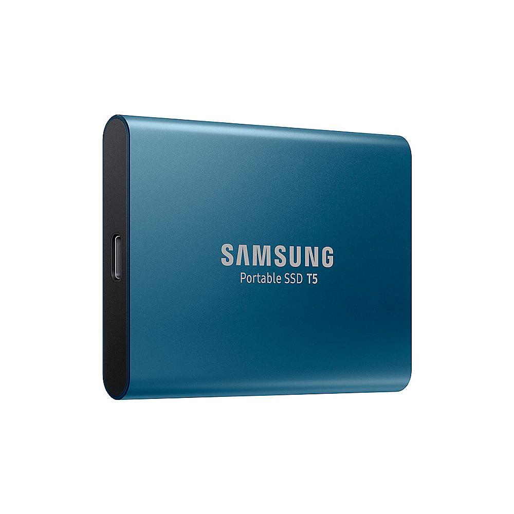 Samsung Portable SSD T5 250GB USB3.1 Gen2 Typ-C blau, Samsung, Portable, SSD, T5, 250GB, USB3.1, Gen2, Typ-C, blau