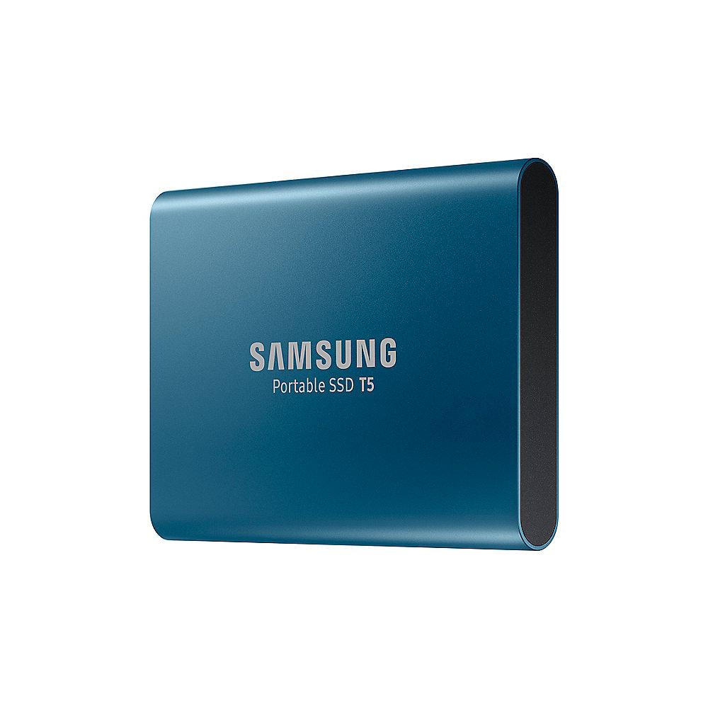 Samsung Portable SSD T5 500GB USB3.1 Gen2 Typ-C blau