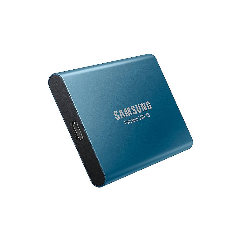 Samsung Portable SSD T5 500GB USB3.1 Gen2 Typ-C blau, Samsung, Portable, SSD, T5, 500GB, USB3.1, Gen2, Typ-C, blau