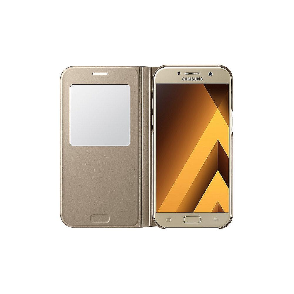 Samsung S-View Cover EF-CA520 für Galaxy A5 (2017), Gold