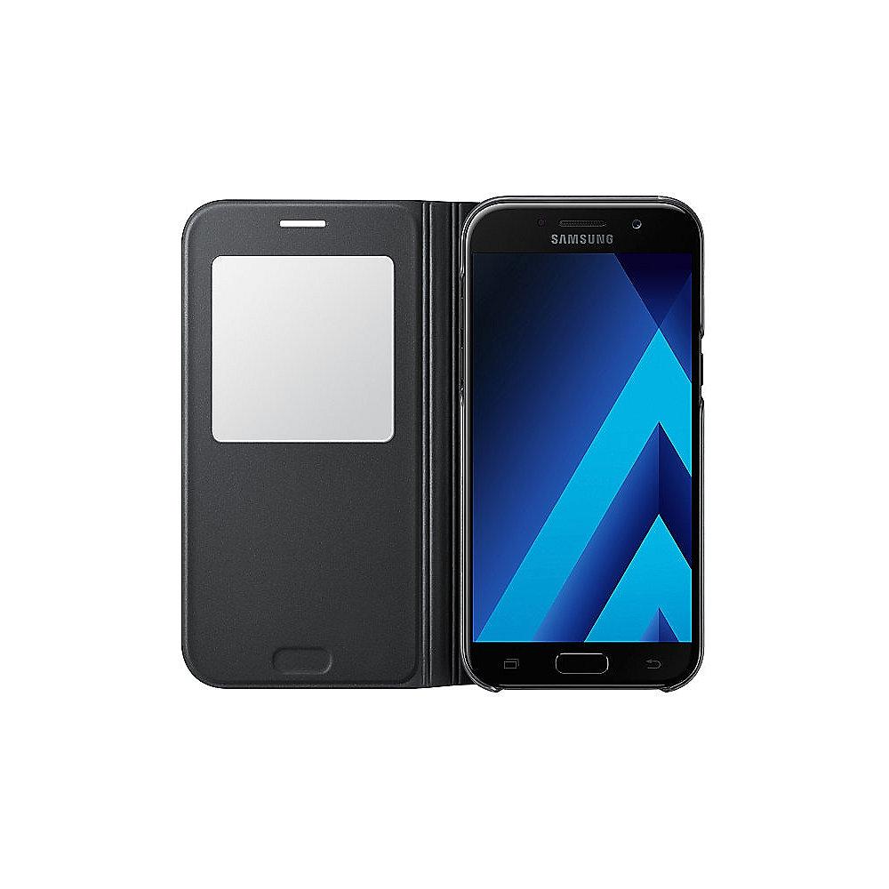 Samsung S-View Cover EF-CA520 für Galaxy A5 (2017), Schwarz
