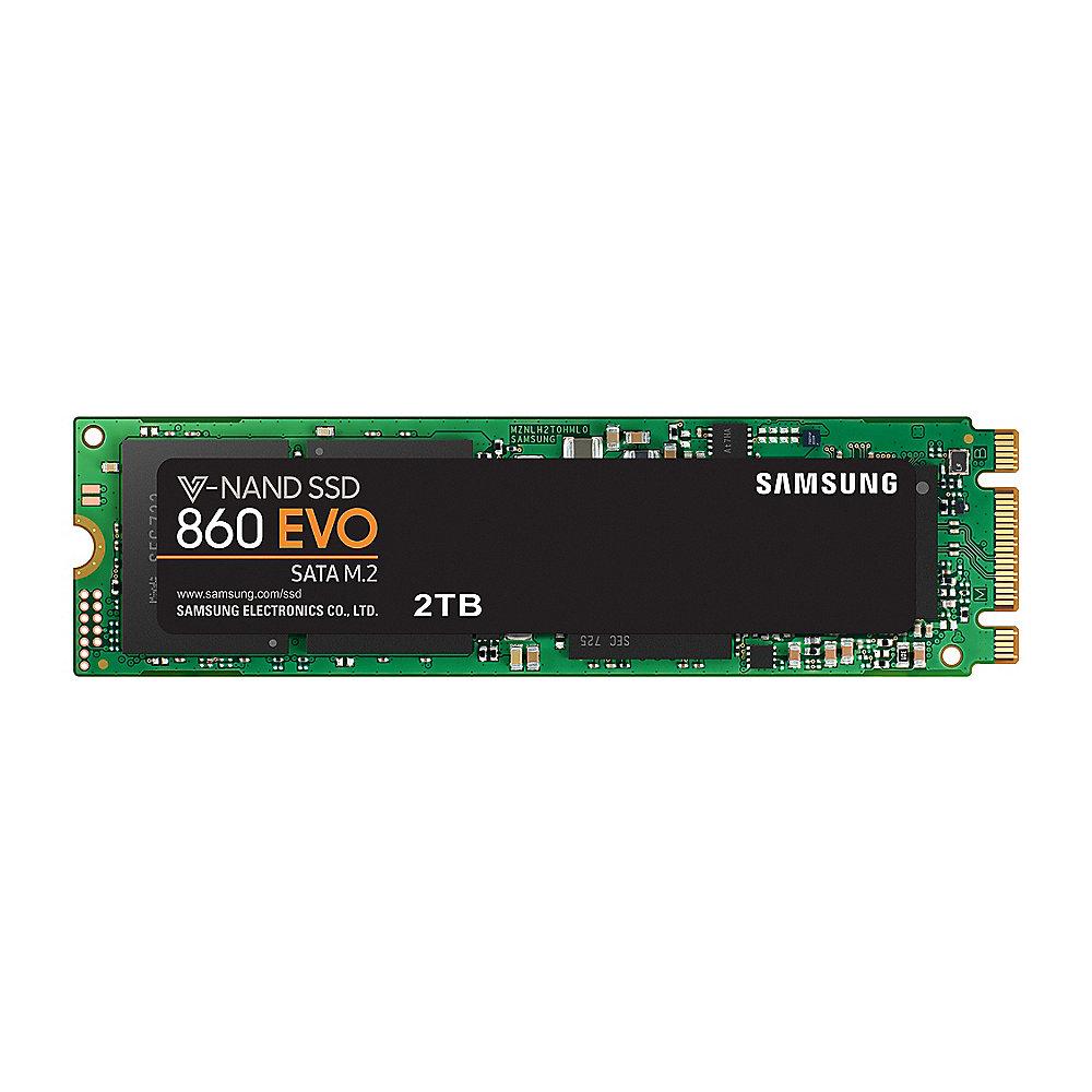 Samsung SSD 860 EVO Series 2TB MLC V-NAND - M.2 2280, Samsung, SSD, 860, EVO, Series, 2TB, MLC, V-NAND, M.2, 2280