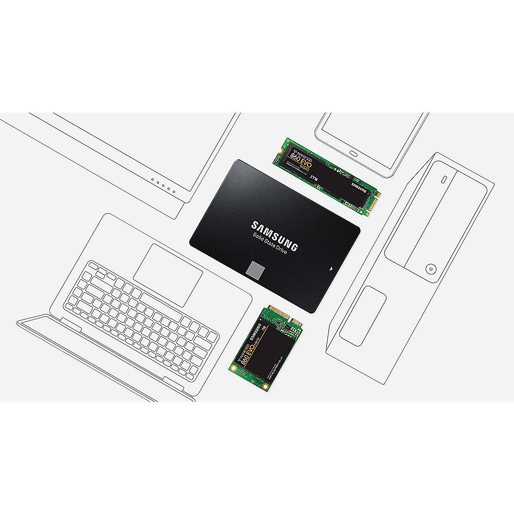 Samsung SSD 860 EVO Series 2TB MLC V-NAND - M.2 2280, Samsung, SSD, 860, EVO, Series, 2TB, MLC, V-NAND, M.2, 2280