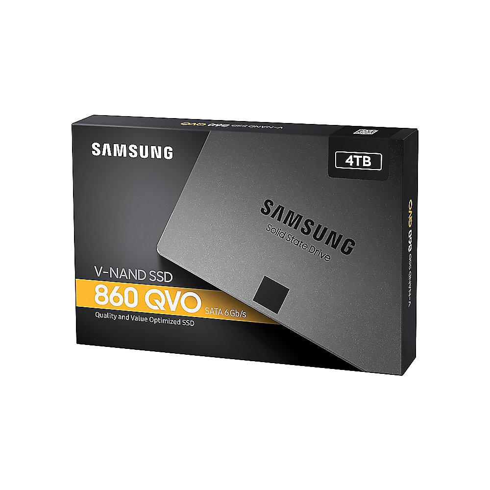 Samsung SSD 860 QVO Series 4TB 2.5zoll MLC V-NAND SATA600, Samsung, SSD, 860, QVO, Series, 4TB, 2.5zoll, MLC, V-NAND, SATA600