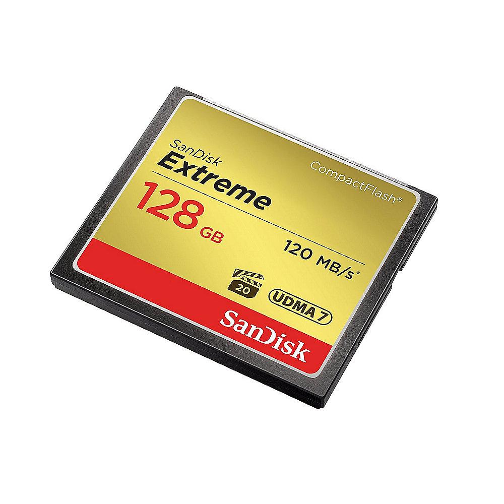 SanDisk Extreme 128 GB CompactFlash Speicherkarte (120 MB/s), SanDisk, Extreme, 128, GB, CompactFlash, Speicherkarte, 120, MB/s,