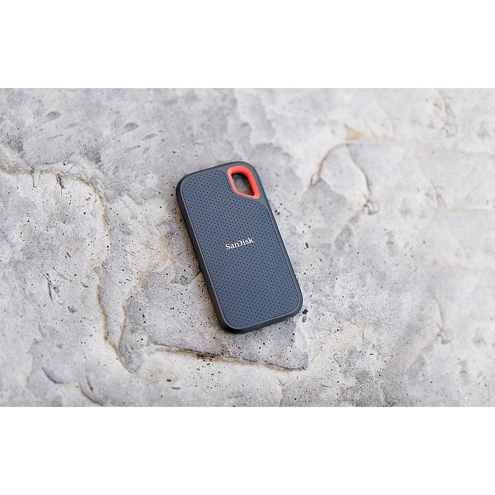 SanDisk Extreme Portable SSD 1TB - USB-C 3.1 Gen2 IP55 wasserresistent, SanDisk, Extreme, Portable, SSD, 1TB, USB-C, 3.1, Gen2, IP55, wasserresistent