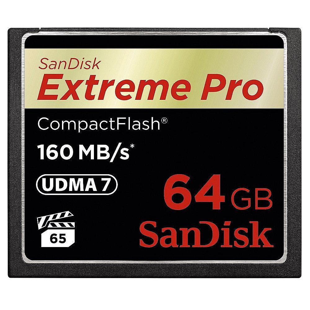 SanDisk Extreme Pro 64 GB CompactFlash Speicherkarte (160 MB/s), SanDisk, Extreme, Pro, 64, GB, CompactFlash, Speicherkarte, 160, MB/s,