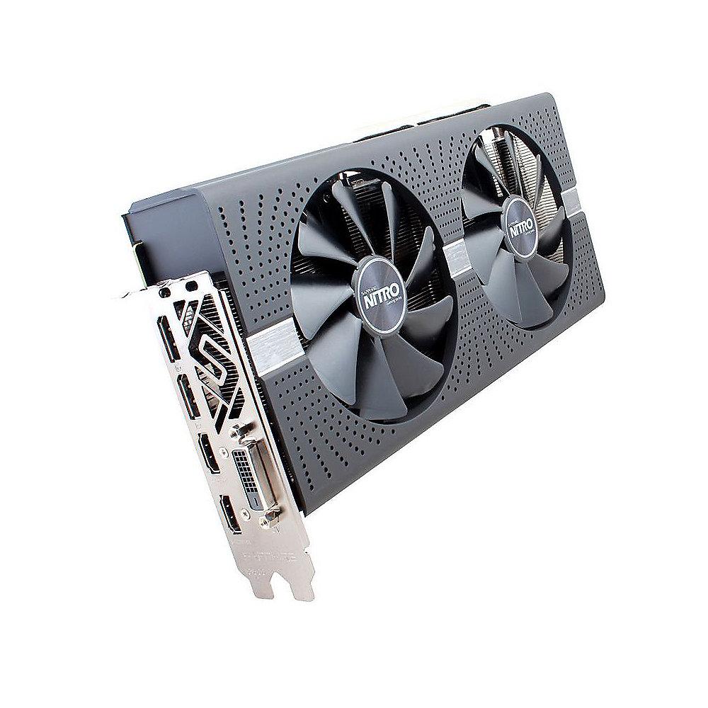 Sapphire AMD Radeon RX 580 Nitro  OC 4GB Grafikkarte 2xHDMI/2xDP/DVI-D, Sapphire, AMD, Radeon, RX, 580, Nitro, OC, 4GB, Grafikkarte, 2xHDMI/2xDP/DVI-D