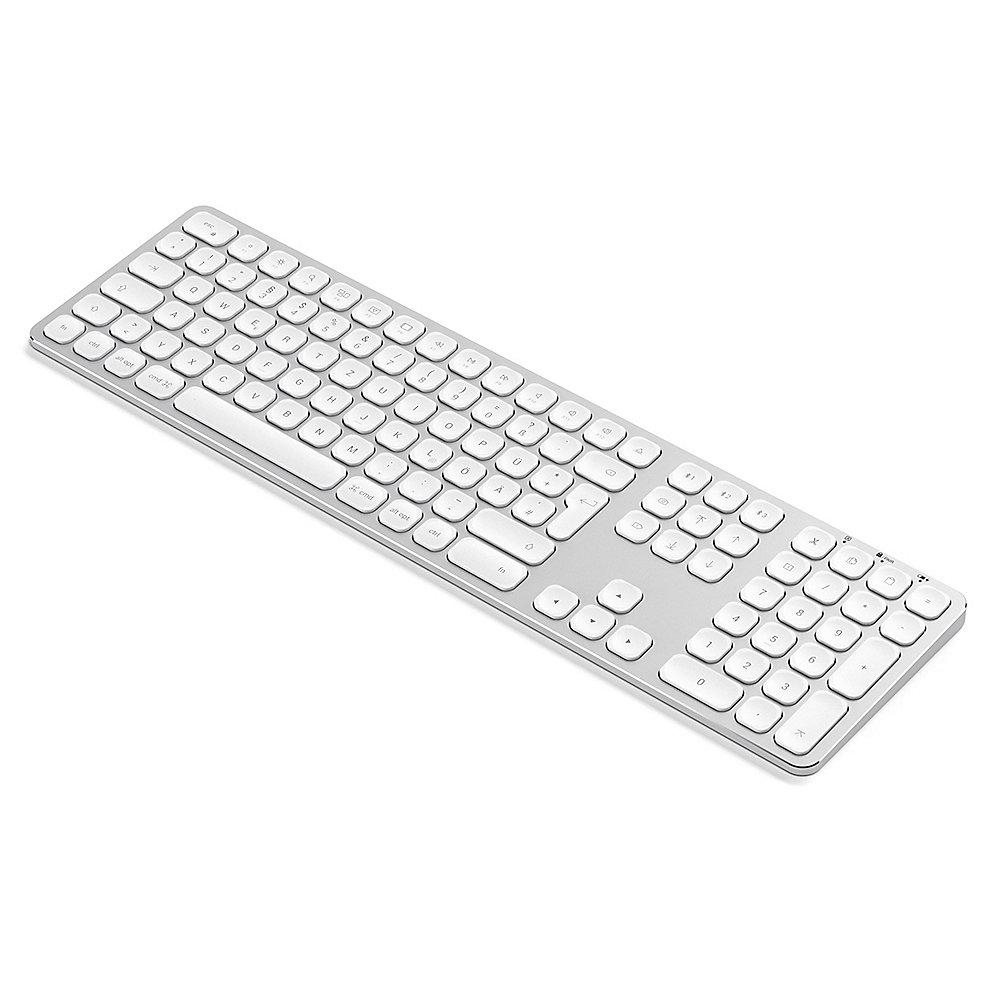 Satechi Aluminium Full Bluetooth Tastatur kabellos für Mac silber