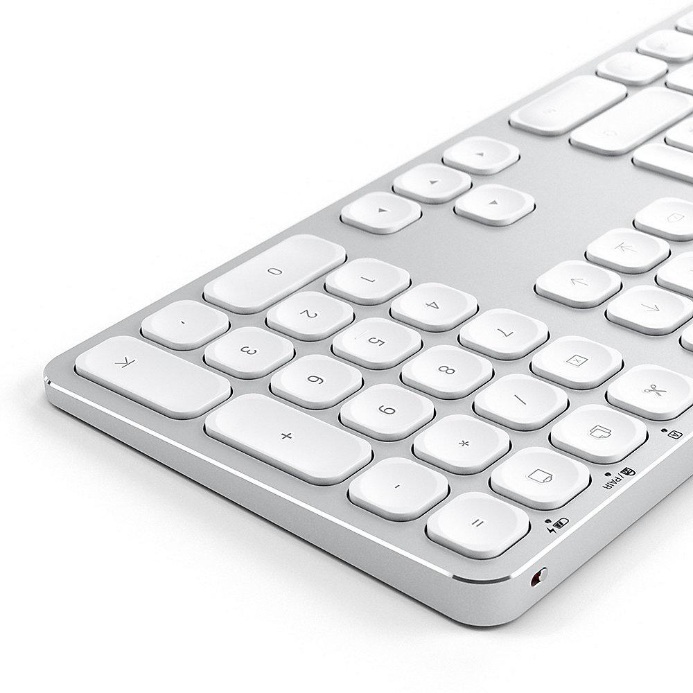 Satechi Aluminium Full Bluetooth Tastatur kabellos für Mac silber