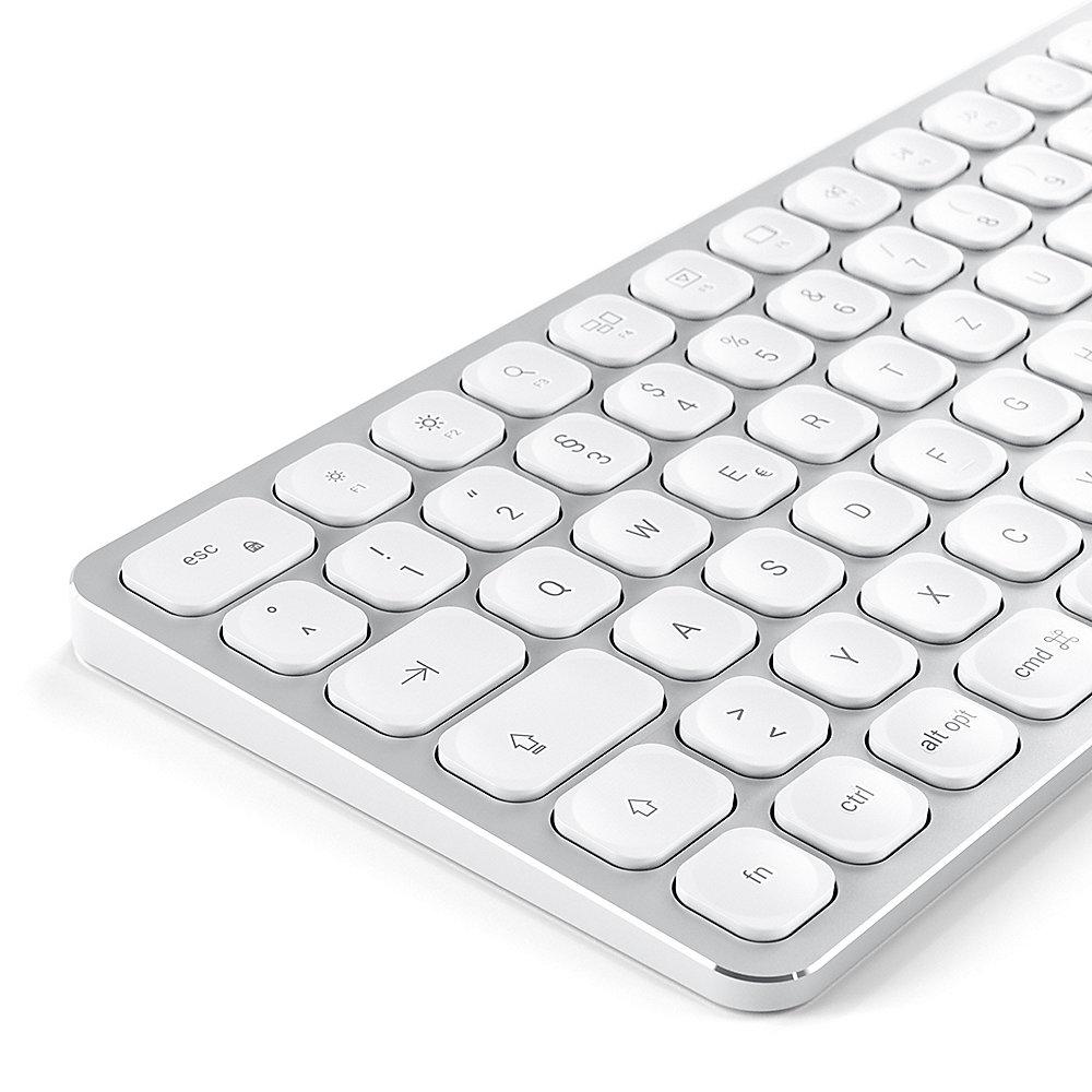 Satechi Aluminium Full Bluetooth Tastatur kabellos für Mac silber