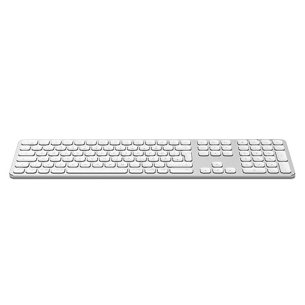 Satechi Aluminium Full Bluetooth Tastatur kabellos für Mac silber