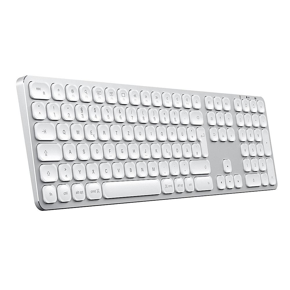 Satechi Aluminium Full Bluetooth Tastatur kabellos für Mac silber