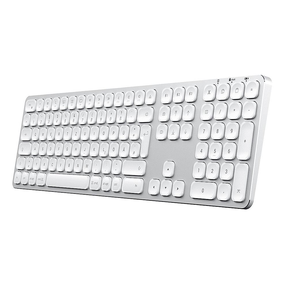 Satechi Aluminium Full Bluetooth Tastatur kabellos für Mac silber