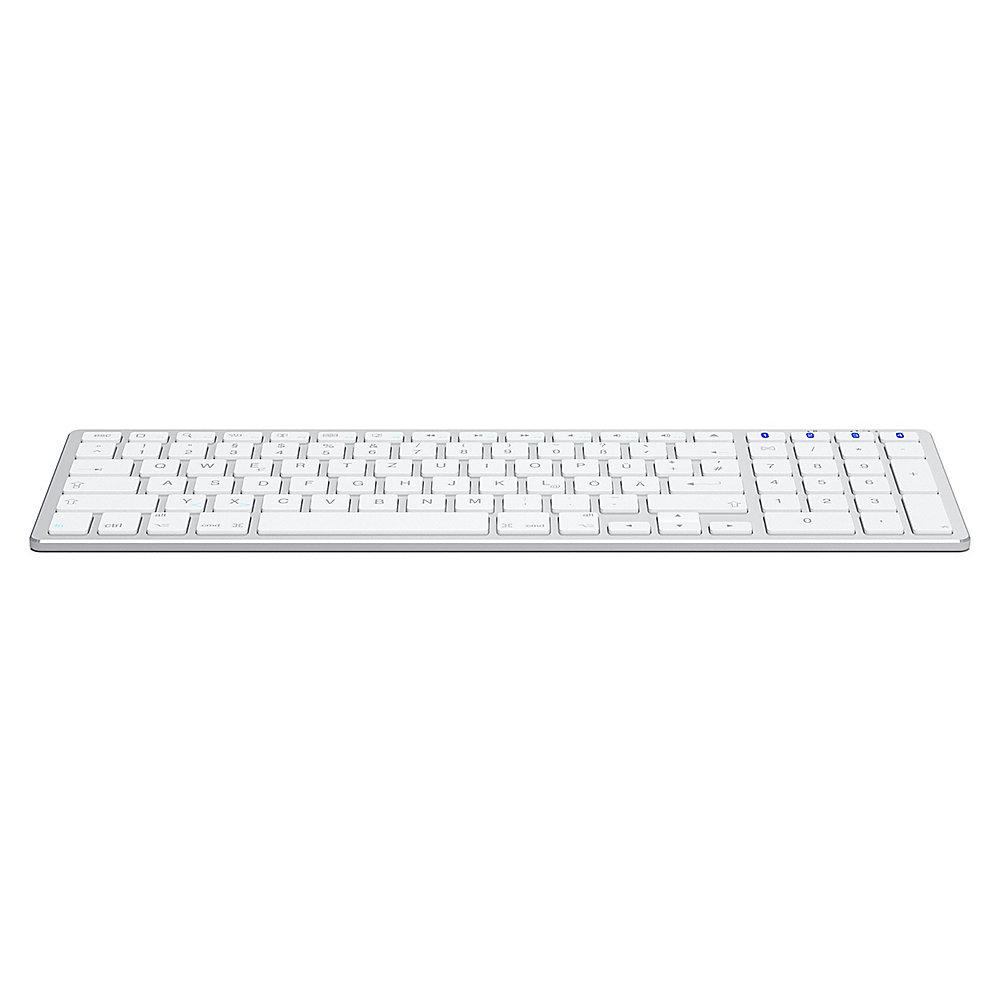 Satechi Aluminium Slim Bluetooth Tastatur kabellos für Mac silber