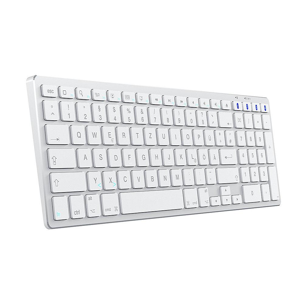 Satechi Aluminium Slim Bluetooth Tastatur kabellos für Mac silber, Satechi, Aluminium, Slim, Bluetooth, Tastatur, kabellos, Mac, silber