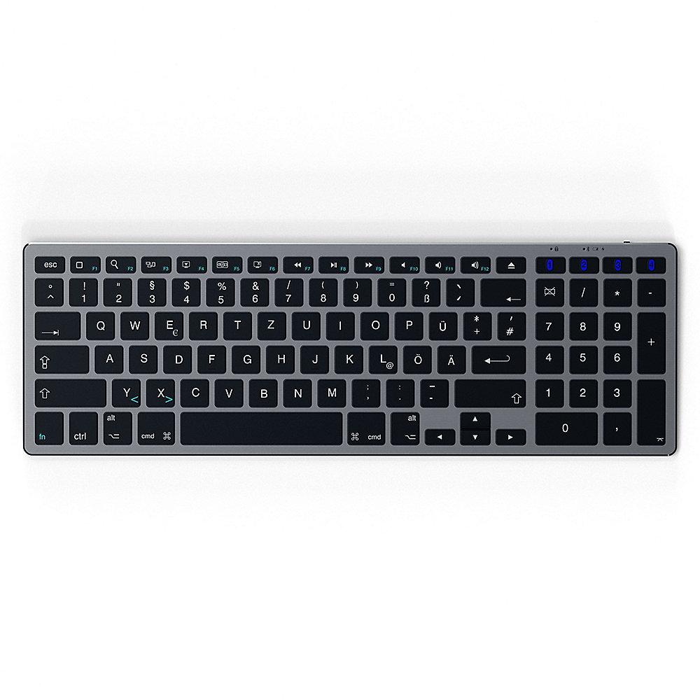 Satechi Aluminium Slim Bluetooth Tastatur kabellos für Mac space grey
