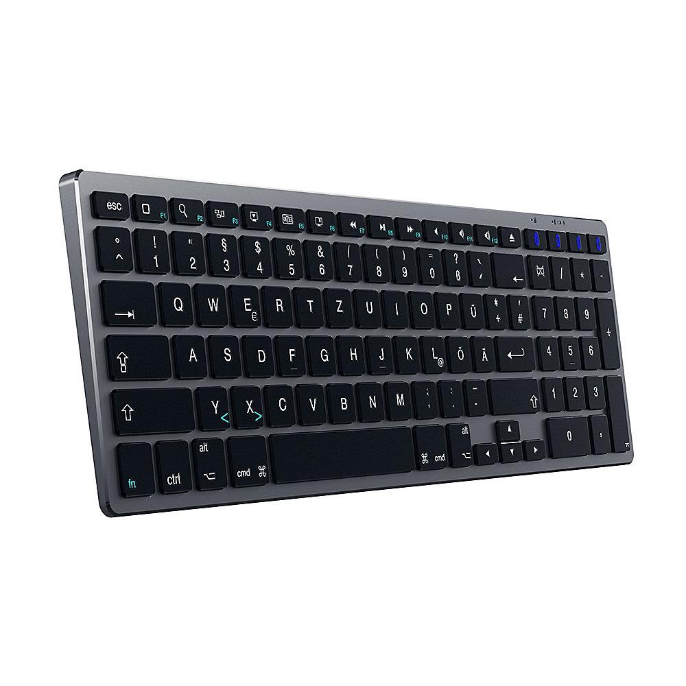 Satechi Aluminium Slim Bluetooth Tastatur kabellos für Mac space grey