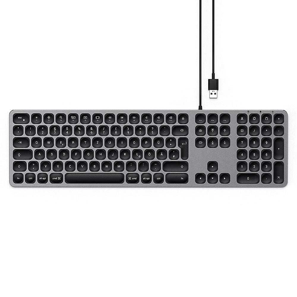 Satechi Aluminium Tastatur kabelgebunden für Mac space grey