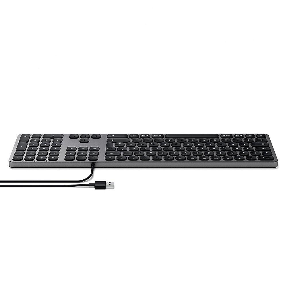 Satechi Aluminium Tastatur kabelgebunden für Mac space grey