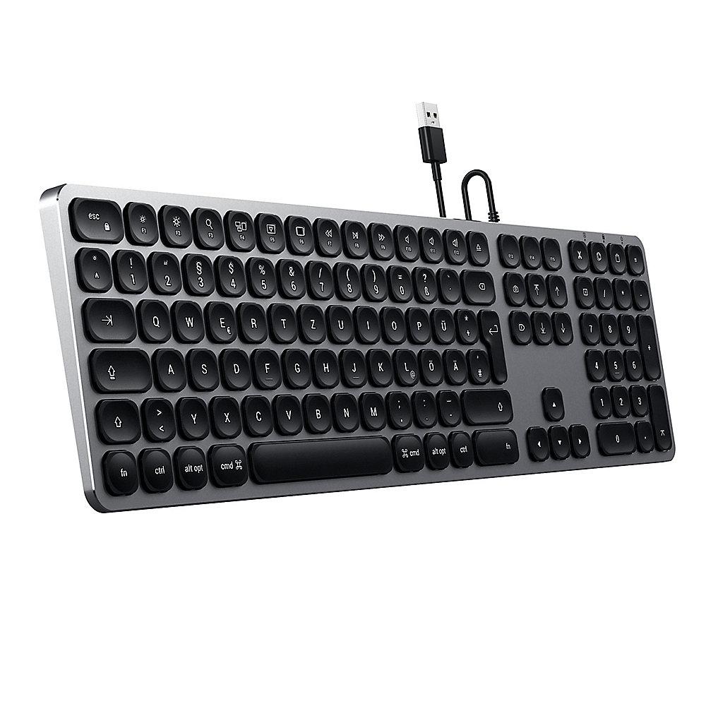 Satechi Aluminium Tastatur kabelgebunden für Mac space grey, Satechi, Aluminium, Tastatur, kabelgebunden, Mac, space, grey