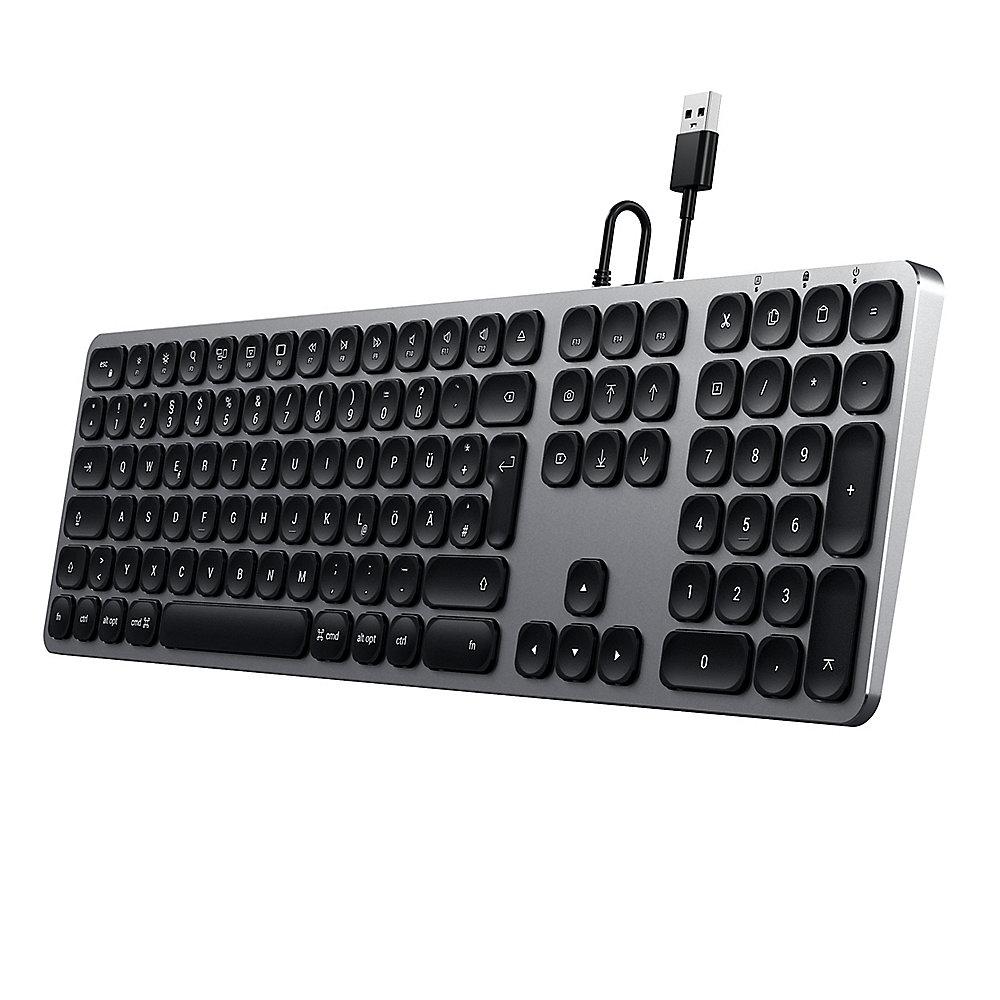 Satechi Aluminium Tastatur kabelgebunden für Mac space grey, Satechi, Aluminium, Tastatur, kabelgebunden, Mac, space, grey