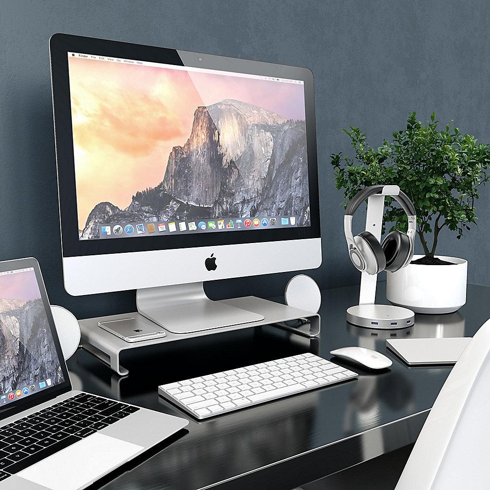 Satechi Slim Aluminum Monitor Stand Silber, Satechi, Slim, Aluminum, Monitor, Stand, Silber