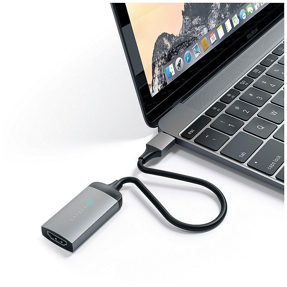 Satechi USB-C auf 4K HDMI Adapter Space Gray, Satechi, USB-C, 4K, HDMI, Adapter, Space, Gray