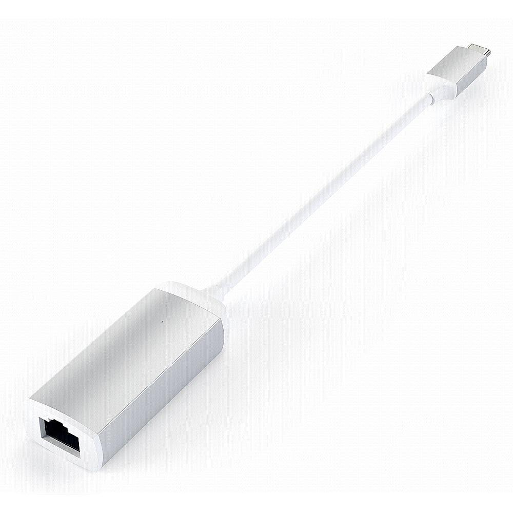 Satechi USB-C auf Ethernet Adapter Silber, Satechi, USB-C, Ethernet, Adapter, Silber