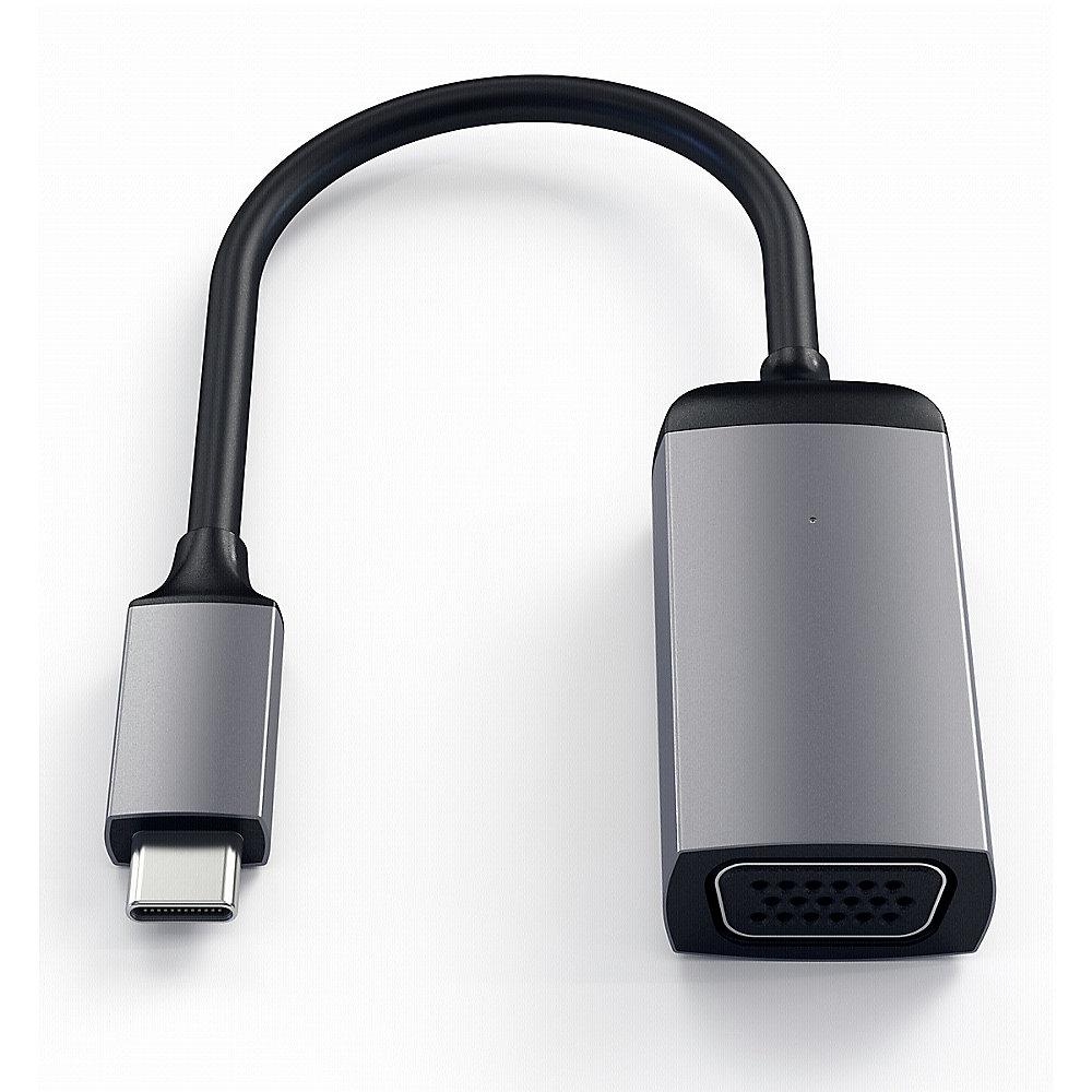 Satechi USB-C auf VGA Adapter Space Gray, Satechi, USB-C, VGA, Adapter, Space, Gray