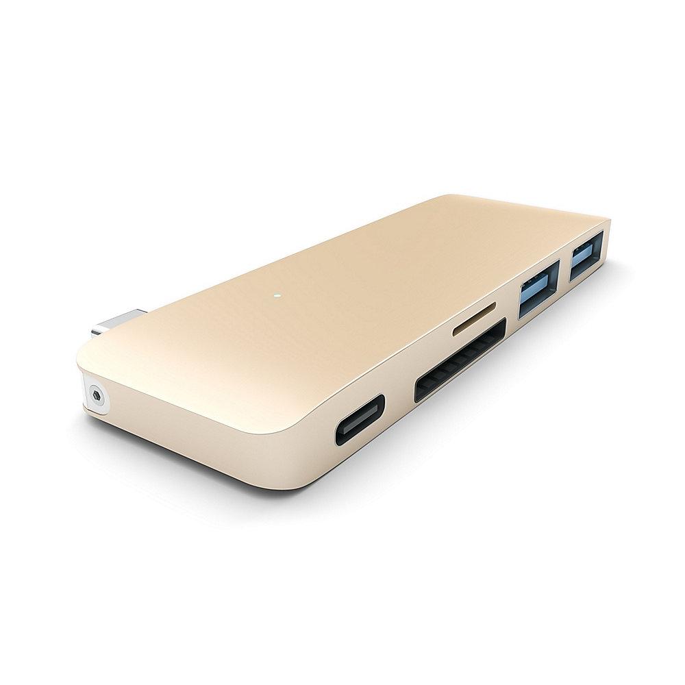 Satechi USB-C Passthrough Hub Gold für Macbook 12