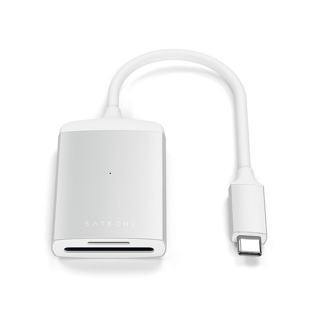 Satechi USB-C UHS-II Micro/SD Card Reader Silber, Satechi, USB-C, UHS-II, Micro/SD, Card, Reader, Silber