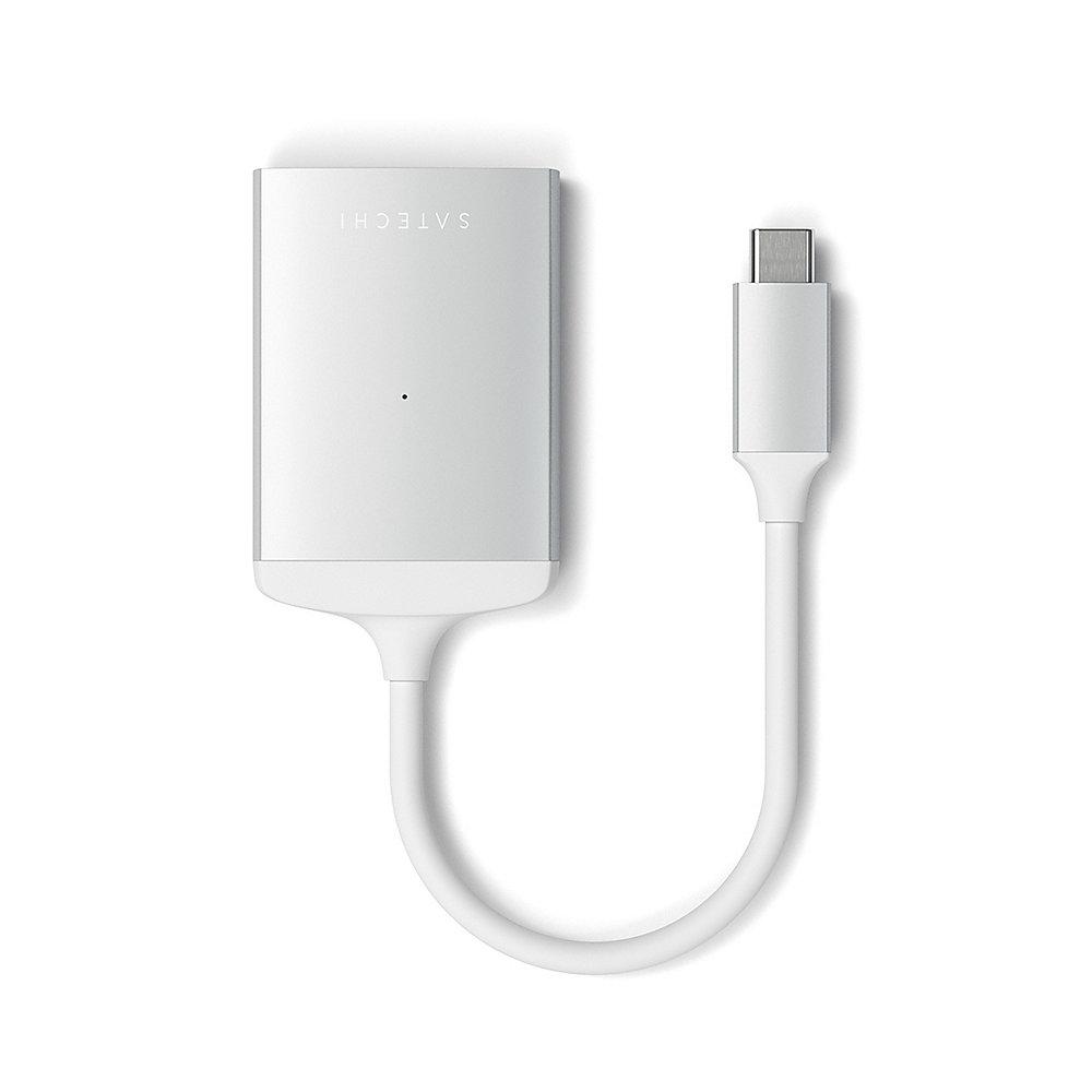 Satechi USB-C UHS-II Micro/SD Card Reader Silber, Satechi, USB-C, UHS-II, Micro/SD, Card, Reader, Silber