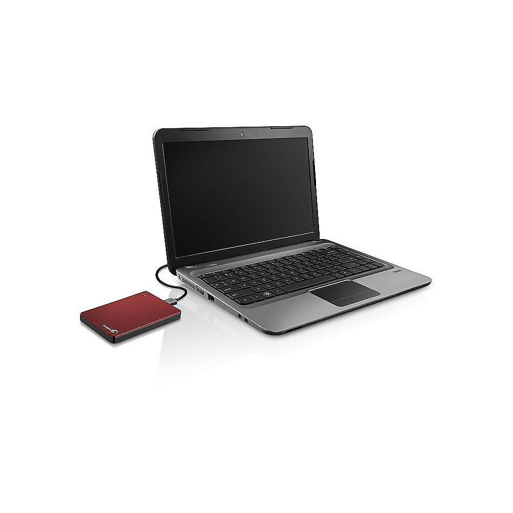 Seagate Backup Plus Portable Slim USB3.0 - 2TB 2.5Zoll Rot