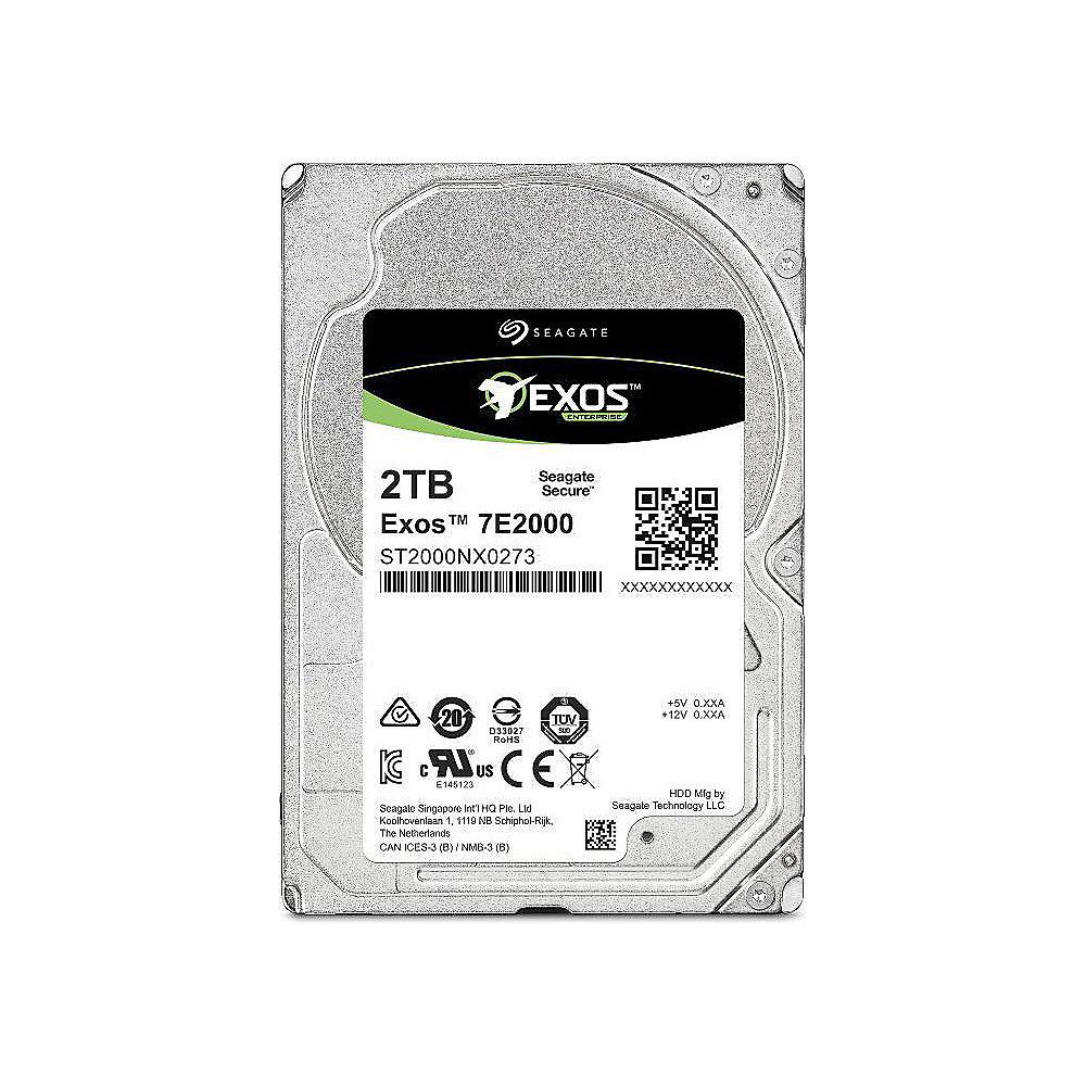 Seagate Exos 7E2000 ST2000NX0253 - 2TB 7200rpm 128MB 512E 2.5zoll SATA600, Seagate, Exos, 7E2000, ST2000NX0253, 2TB, 7200rpm, 128MB, 512E, 2.5zoll, SATA600