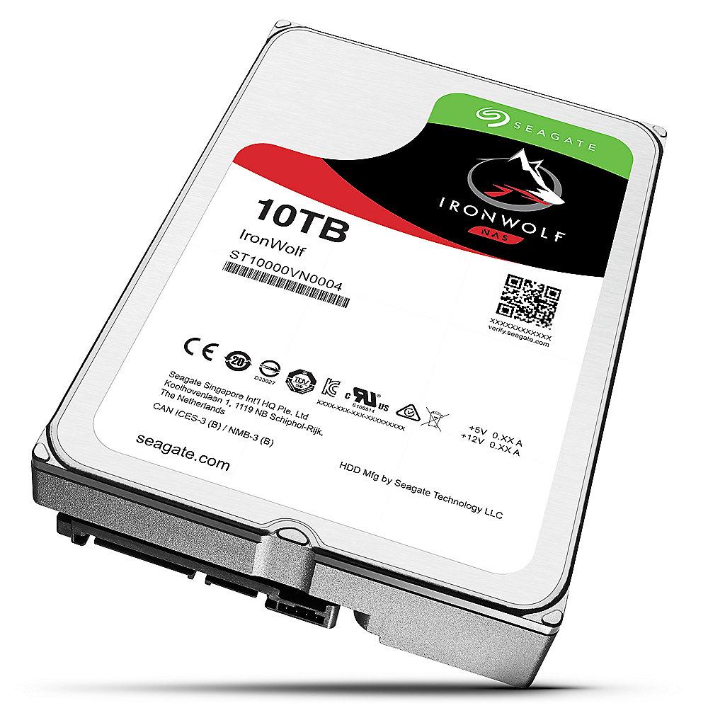 Seagate IronWolf NAS HDD ST10000VN0004 - 10TB 7200rpm 256MB 3.5zoll SATA600