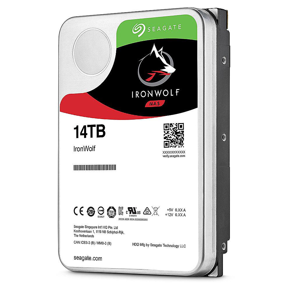 Seagate IronWolf NAS HDD ST14000VN0008 - 14TB 3.5zoll SATA600   2 Jahre Rescue