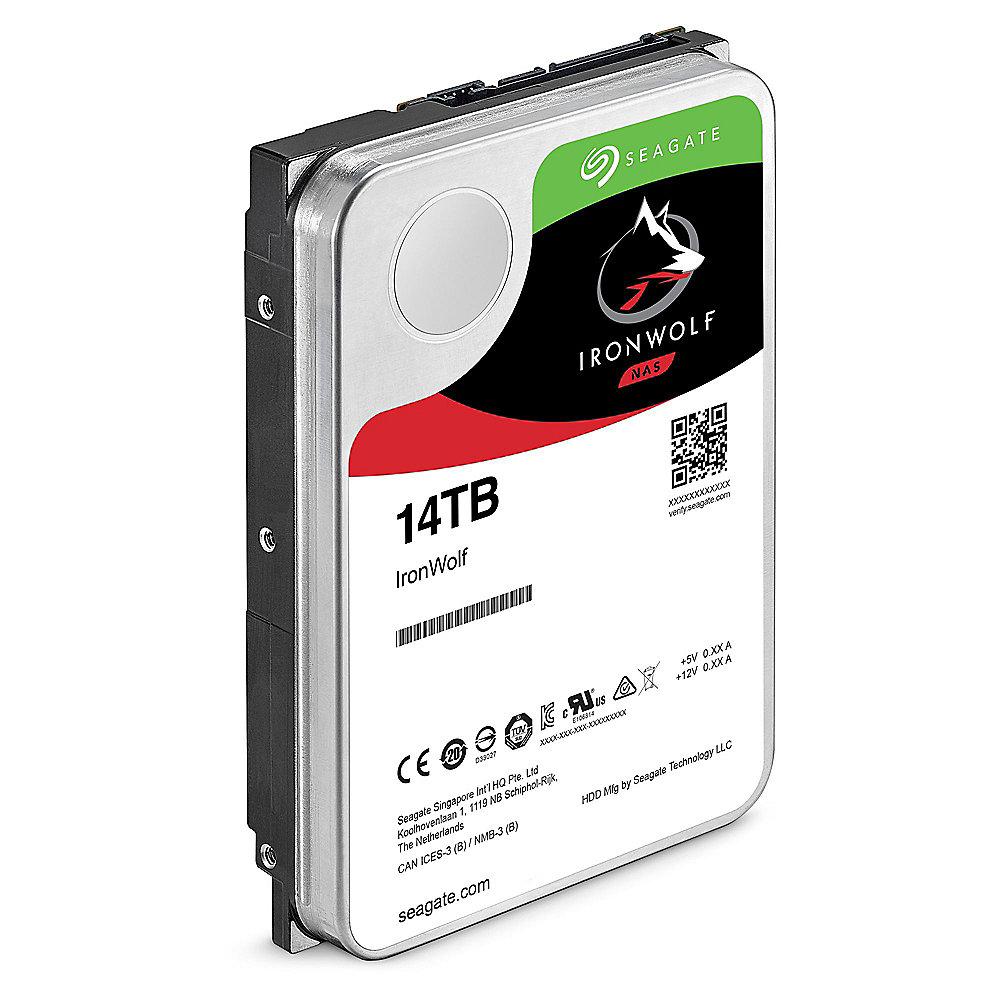 Seagate IronWolf NAS HDD ST14000VN0008 - 14TB 3.5zoll SATA600   2 Jahre Rescue